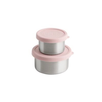 Aya&ida, Snack Container Soft Rose, 100 Ml + 200 Ml