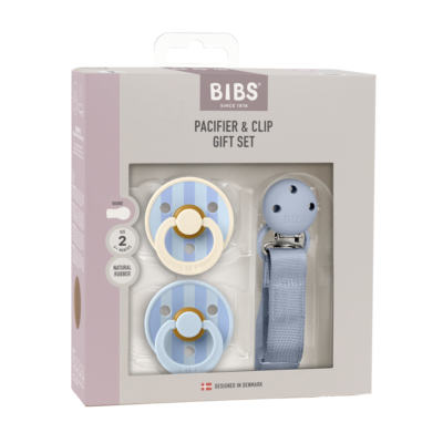BIBS Colour Gavesæt - Sutter/Suttesnor - Str. 2 - Dusty Blue