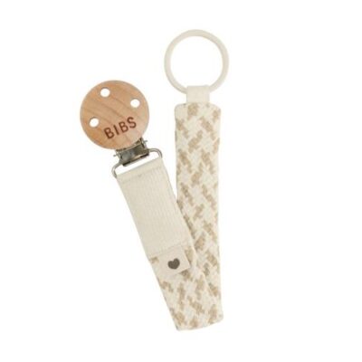 Bibs Paci Braid, Suttesnor, Ivory / Vanilla