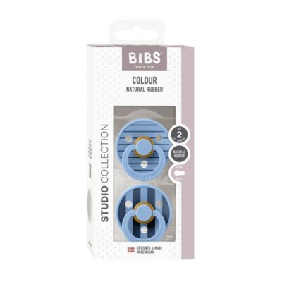 Bibs Studio Line - 2-pak, Str. 2 (6+ Mdr.), Rund - Latex,