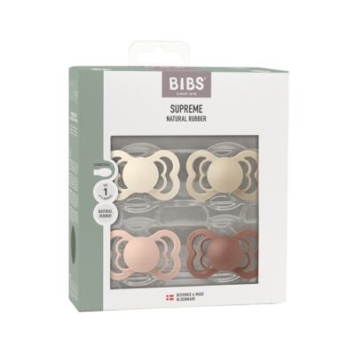 Bibs Supreme Sutter 4-pak, Latex, Str. 1 (0-6 Mdr.)