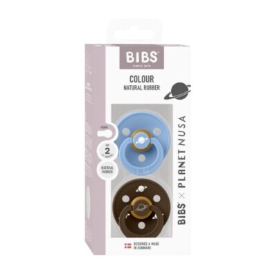 Bibs X Planet Nusa, 2-pack, Str. 2 (6+ Mdr.), Rund - Latex