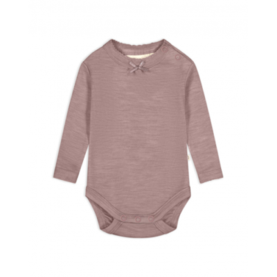 Body I 1x1 Rib Med Knapper I 100% Merino Uld, Oeko-tex® 98 Lavender