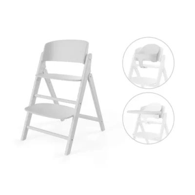 Højstol, Click&fold 3i1 sæt, All White