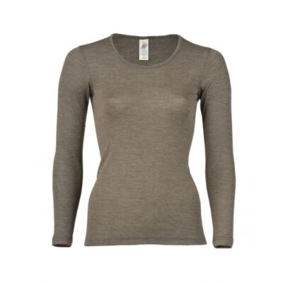Engel Natur Bluse til Kvinder - Uld/Silke - Walnut