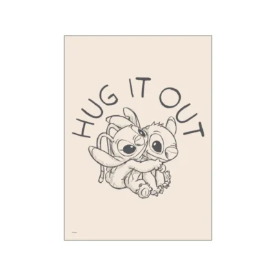 Plakat - Disney - Stitch og Engel 30x40