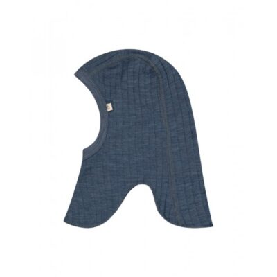 Rib Elefanthue I 100% Merino Uld, Tynd Kvalitet, Oeko-tex® 98/104 Blue - Melange