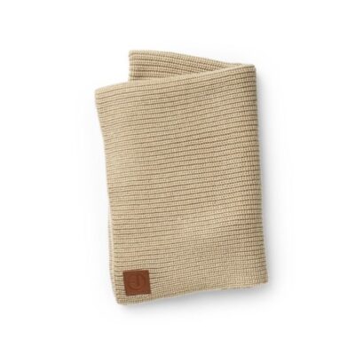 Elodie, Strikket Tæppe, Pure Khaki