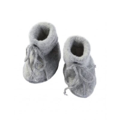 Futter Med Bindebånd I 100% Merino Uld Til Baby 2 (l: 12 Cm) Light Grey Melange