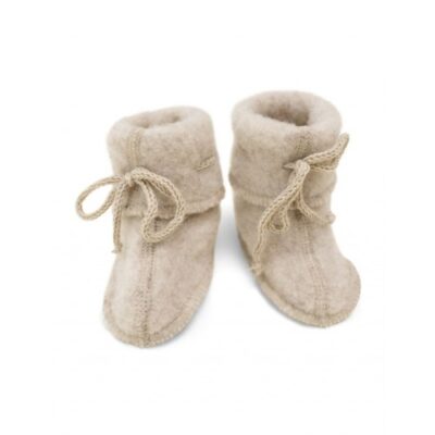 Futter Med Bindebånd I 100% Merino Uld Til Baby 2 (l: 12 Cm) Sand Melange