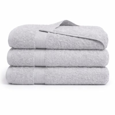 Bambus håndklæde - Bambus/bomuld - Lysegrå