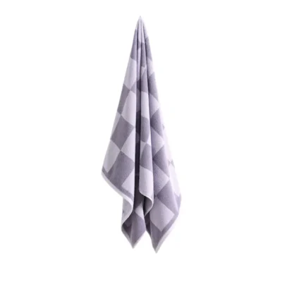 HAY - Check Badehåndklæde B70 x L136 (Lavendel)