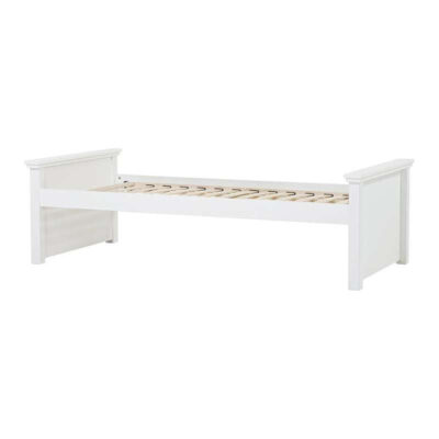 Hoppekids MAJA DELUXE - Juniorseng - 2 Mellem Gavle - 90x200cm - Fleksibel Indlægsbund - Hvid