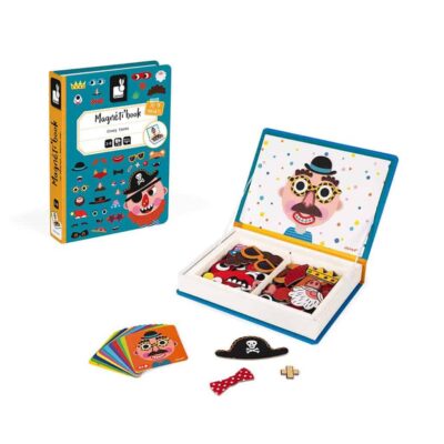 Janod Magnetibook - Boyâ€™s Crazy Faces