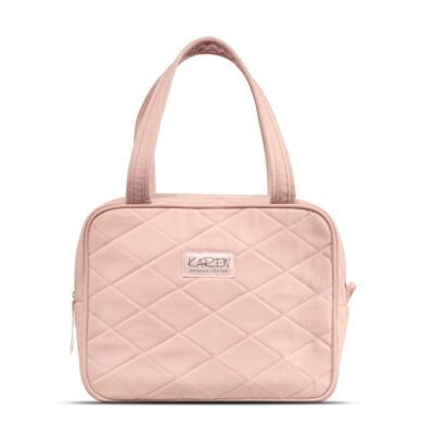 Karen - Toilet bag with handle Nude quilt - Toilettaske