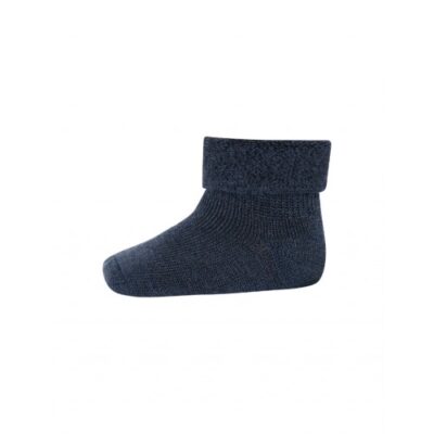 Klassisk Babystrømpe I Merinould 15/16 Dark Denim Melange