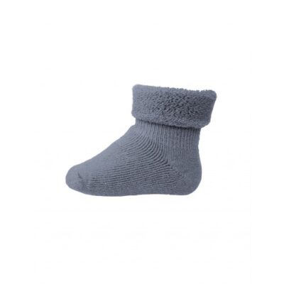 Klassisk Babystrømpe I Merinould 22/24 Stone Blue