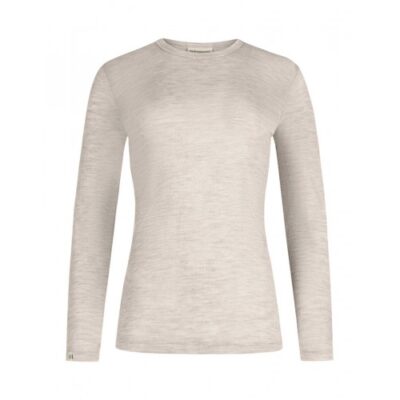 Langærmet T-shirt Til Dame I 100% Merino Uld Nature Xs