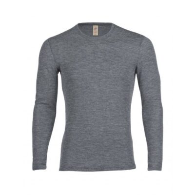 Langærmet Trøje I 100% Merino Uld Til Herre 50/52 Slate
