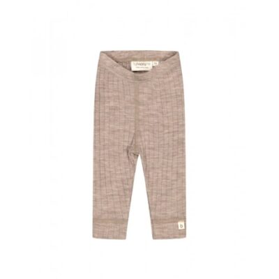 Rib Leggings I 100% Merino Uld, Oeko-tex® Beige Melange 62