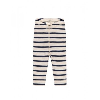 Leggings I 100% Merino Uld, Oeko-tex® 56 Nature/navy Melange