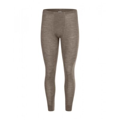 Longjohns Til Herre I 100% Merino Uld Light Brown Melange Xxl
