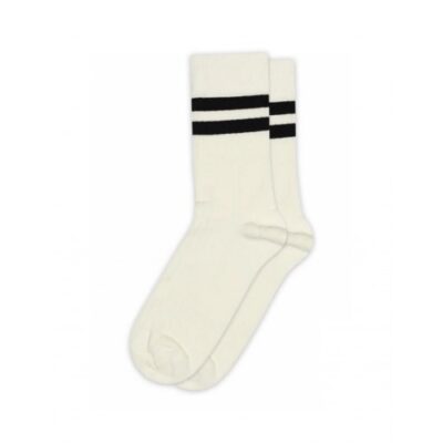 Mp Dame Rib Strømper I Bomuld Med Striber Black 37/39