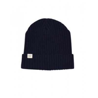 Mpkids, Uppsala Beanie - Strikket Hue I Uldmix Med Foldekant, Oeko-tex® Navy 47/49