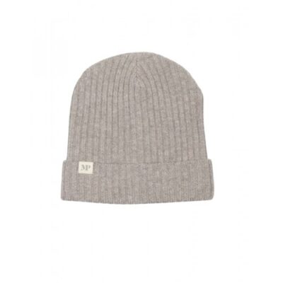 Mpkids, Uppsala Beanie - Strikket Hue I Uldmix Med Foldekant, Oeko-tex® Light Brown Melange 55/57