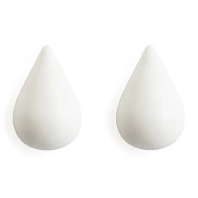 Normann Copenhagen - Dropit Knager - Large - Sæt af 2 - Hvid