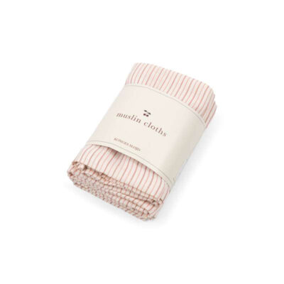 Konges Sløjd Stofbleer - 3-Pak - GOTS - Stripie Petite Rose