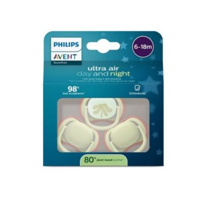 Philips Avent, 80 % Plantebaseret, Ultra Air Nighttime, Str. 2 (6-18 Mdr.), 3-pak