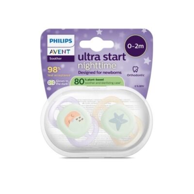 Philips Avent, 80 % Plantebaseret, Ultra Start Nighttime, Str. 0 (0 - 2 Mdr.)