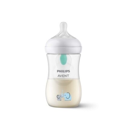 Philips Avent Natural Response Sutteflaske 260 ml, Airfree, Elefant Deco