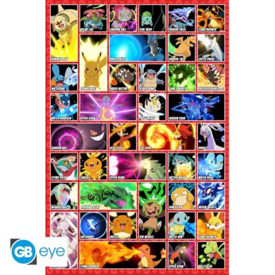 Pokemon Moves Poster - 91.5x61 cm