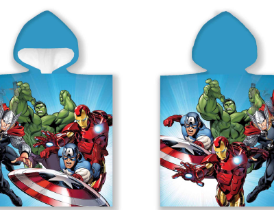 Poncho Håndklæde - 50 x 100 cm – Avengers
