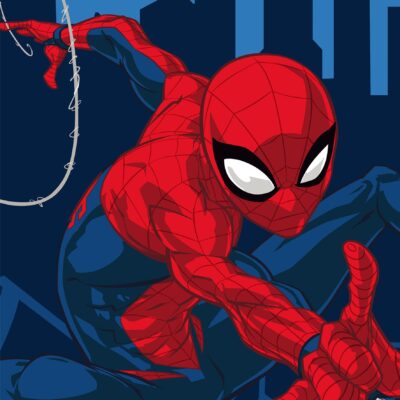 Spiderman - Badehåndklæde - 70x140 cm