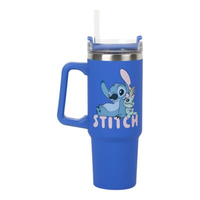 Stitch Blue 900ml Multiway Travel Cup and Straw
