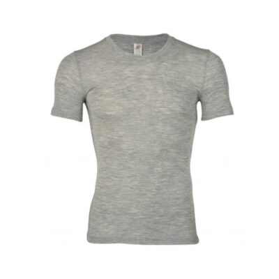 T-shirt Til Herre I En Kombination Af 70% Uld Og 30% Silke 54/56 Light Grey Melange