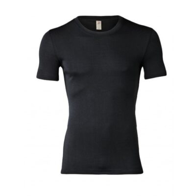 T-shirt Til Herre I En Kombination Af 70% Uld Og 30% Silke 54/56 Black
