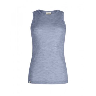 Tank Top Til Dame I 100% Merino Uld Light Blue Melange Xxl