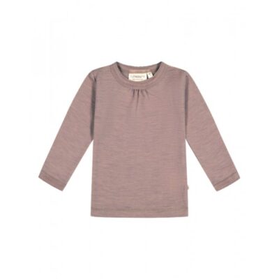 Trøje I 1x1 Rib Med Rynker Ved Halsen I 100% Merino Uld, Oeko-tex® 86 Lavender