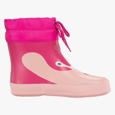 Viking Alv Paw Print Barefoot Gummistøvler, Light Pink/Magenta, 29