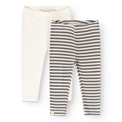 That's Mine - Jia leggings 2-pak - Dark grey stripe - 56cm - 1M