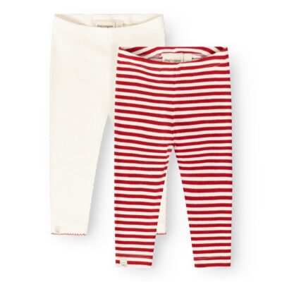 That's Mine - Jia leggings 2-pak - Red stripe - 68cm - 6M