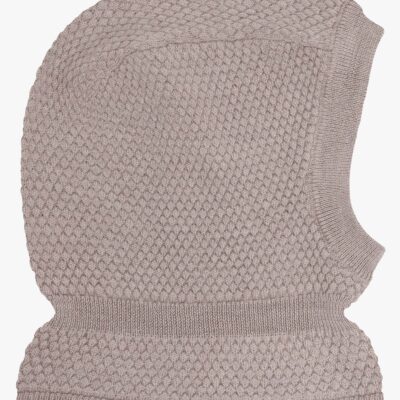 CeLaVi Strikket Elefanthue Merinould, Mocha Meringue Melange, 48