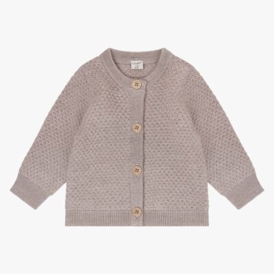 CeLaVi Strikket Cardigan Merinould, Mocha Meringue Melange, 70