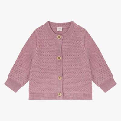 CeLaVi Strikket Cardigan Merinould, Lilas Melange, 80