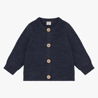 CeLaVi Strikket Cardigan Merinould, Ombre Blue Melange, 70