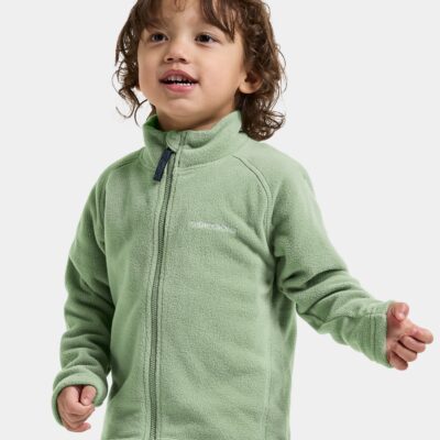 Didriksons Monte Fleecetrøje, Sage Green, 120